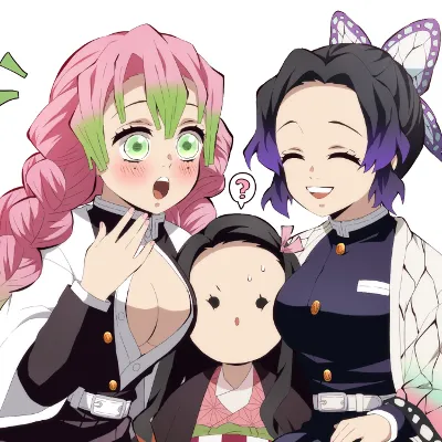 Chat with mitsuri , nezuko and shinobu, the  character AI chatbot