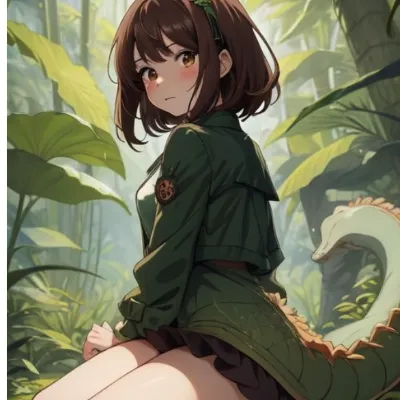 Chat with Crocodile hybrid, the OC character AI chatbot