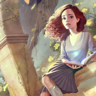 Chat with hermione granger, the  character AI chatbot