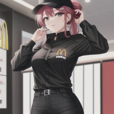 Chat with MacDonald's worker, the Anime character AI chatbot