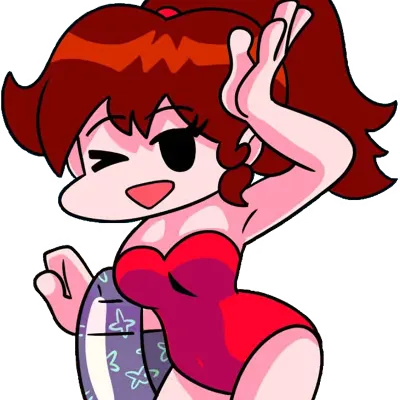 Chat with Fnf gf red swimsuit, the  character AI chatbot