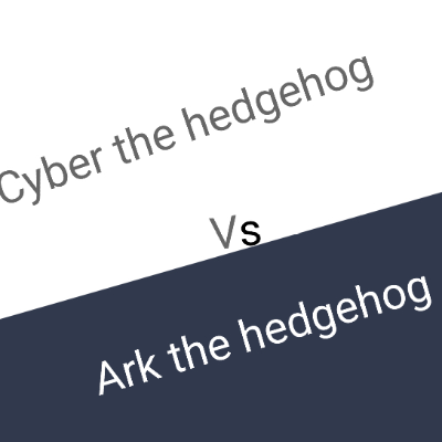 Chat with Cyber vs ark the hedgehog batt, the OC character AI chatbot