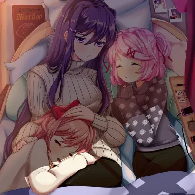 Chat with DDLC Girls Sleepover, the Anime character AI chatbot