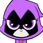 Chat with Purple Raven, the Cartoon character AI chatbot