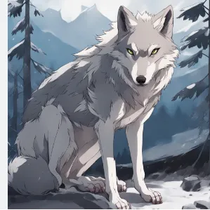 Chat with wolf, the Anime character AI chatbot