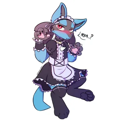 Chat with Maid Lucario, the Furry character AI chatbot