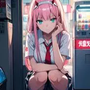 Chat with Zero Two (Estudiante Moderna), the Anime character AI chatbot