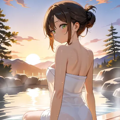 Chat with Hot Springs, the Anime character AI chatbot