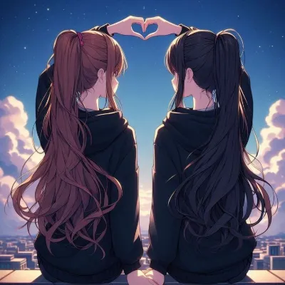 Chat with les sœur jumelles, the  character AI chatbot