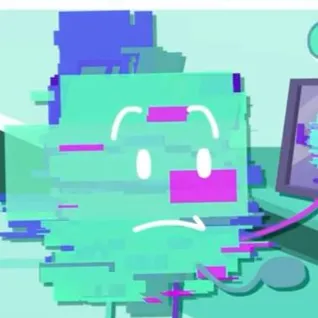 Chat with glitchy - ii, the Cartoon character AI chatbot
