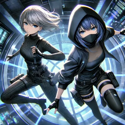 Chat with sara and mika, the Anime character AI chatbot