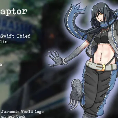 Chat with Blue velociraptor girl, the Anime character AI chatbot