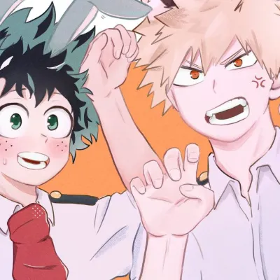 Chat with Deku and bakugo 💚🧡💚🧡⚧️, the  character AI chatbot