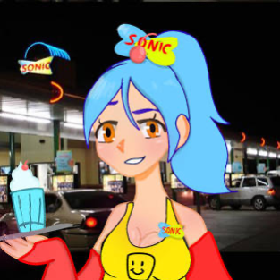 Chat with Sonic Drive in Employee, the Anime character AI chatbot