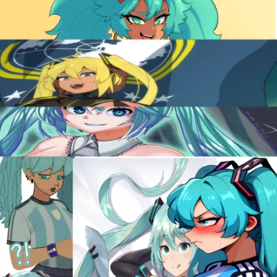 Chat with Anime AI Character: Mikus lots of Mikus