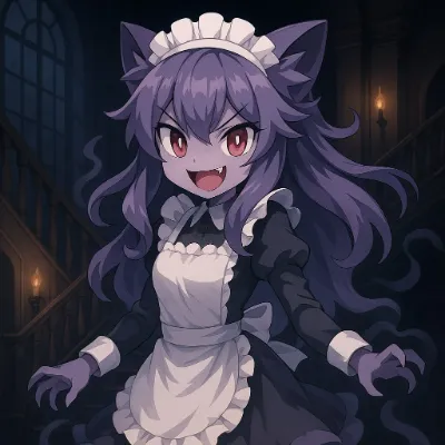 Chat with moemon haunter, the Anime character AI chatbot