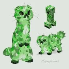 Chat with Creeper Cat, the Game Characters character AI chatbot