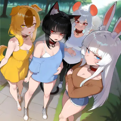 Chat with Anime AI Character: Demi-Human Mixup-Mashup.