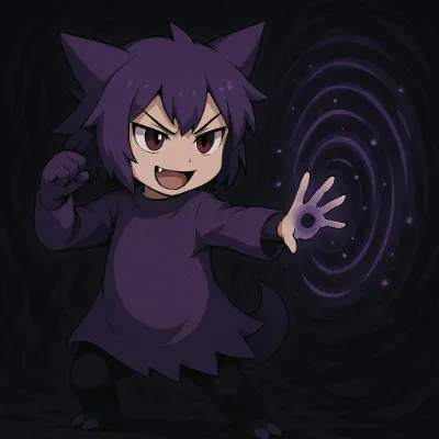 Chat with moemon gengar, the Anime character AI chatbot
