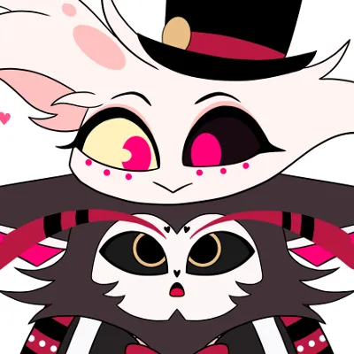 Chat with Cartoon AI Character: Husker and Angel Dust