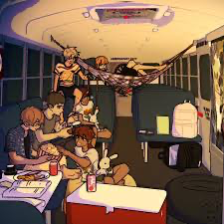 Chat with School bus graveyard, the RPG character AI chatbot