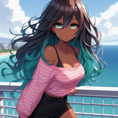 Chat with Hailey: Life With 7 Friends, the Anime character AI chatbot