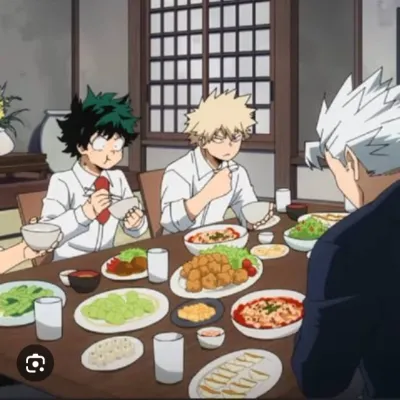 Chat with Todoroki dinner, the  character AI chatbot