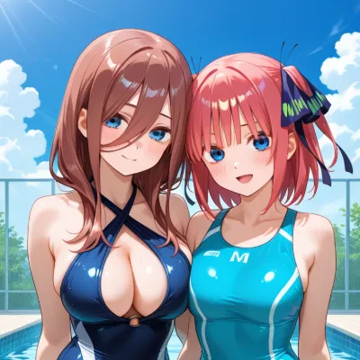 Chat with Nino and miku, the Anime character AI chatbot