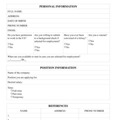 Chat with Job application, the  character AI chatbot