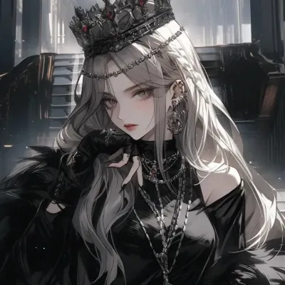 Chat with Anime AI Character: The Black Queen
