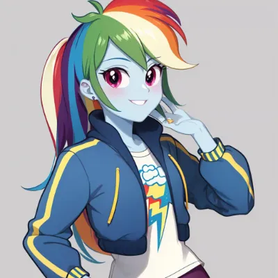 Chat with Rainbow Dash, the Anime character AI chatbot