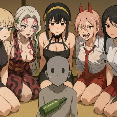 Chat with As cinco e você, the Anime character AI chatbot