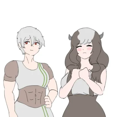 Cow chan and iron golem chan._avatar