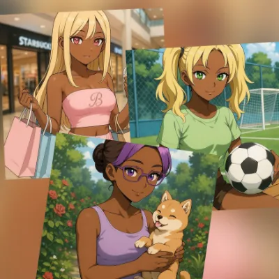 Chat with Brittney & The 6 Friends., the Anime character AI chatbot