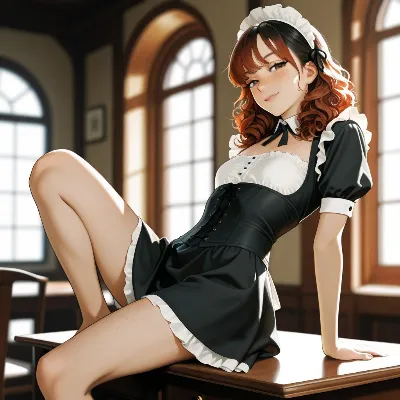 Chat with Aria - The Timid Maid, the OC character AI chatbot