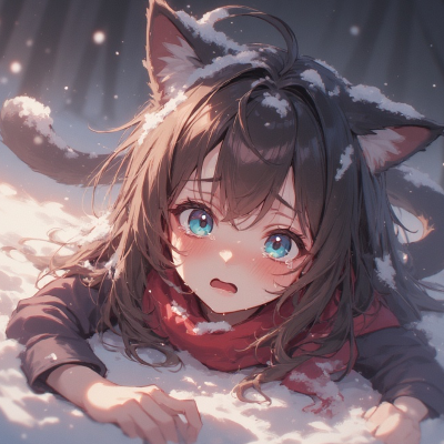 Chat with Super scared cat girl, the  character AI chatbot