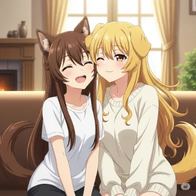 Chat with Kinako & Kaede, the  character AI chatbot