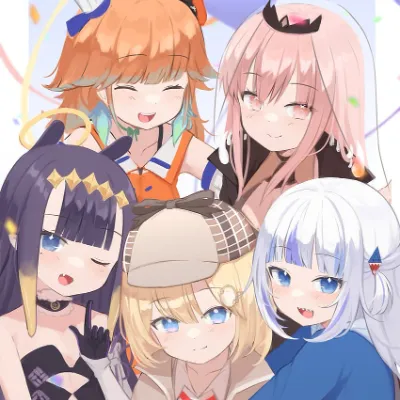 Chat with Hololivie English Myth, the VTuber character AI chatbot