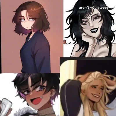 Chat with Ur poly relationship v2, the OC character AI chatbot