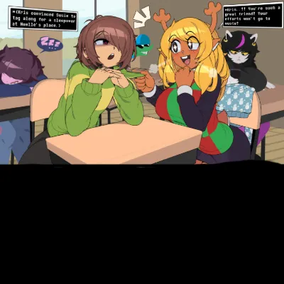 Chat with Game Characters AI Character: noelle kris susie (sleepover)