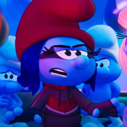 Chat with Moxie Smurf (Sandra Oh), the  character AI chatbot