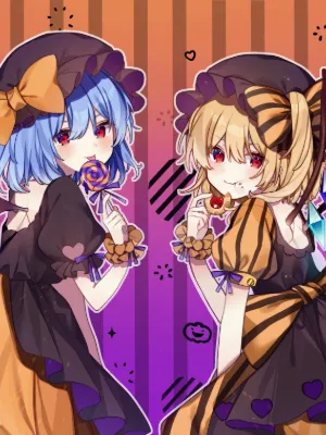 Chat with Halloween Remilia and Flandre, the  character AI chatbot