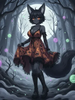 Chat with Moona, the Spooky Joy Night character AI chatbot