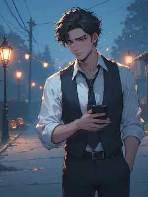 Chat with Caleb, the Spooky Joy Night character AI chatbot