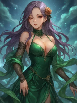 Chat with Envy - The green eyed shade, the Spooky Joy Night character AI chatbot