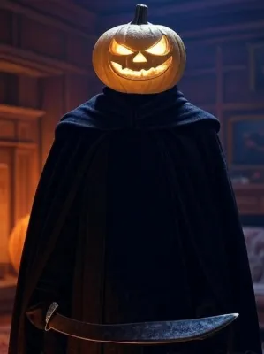 Chat with White pumpkin murder mystery, the Spooky Joy Night character AI chatbot