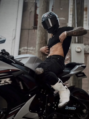 Chat with Biker guy, the Romance character AI chatbot