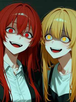 Chat with Yandere Triangle, the OC character AI chatbot