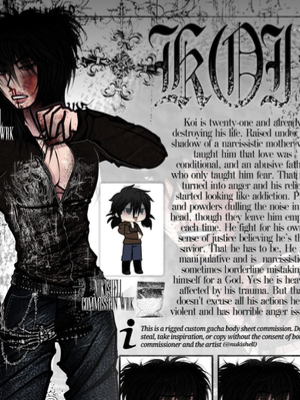 Chat with Koi and his gang Fine friends, the BL & ABO character AI chatbot