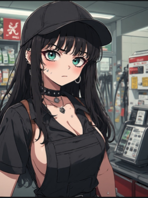 Chat with Goth Cashier, the  character AI chatbot
